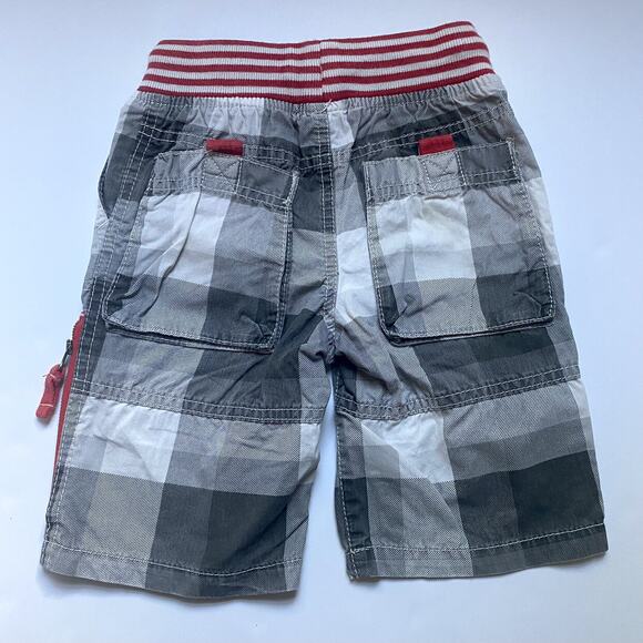Mini Boden Black & White Plaid Shorts - Picture 2 of 2